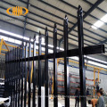 Modern decorative Powder coated black 6ft steel fence